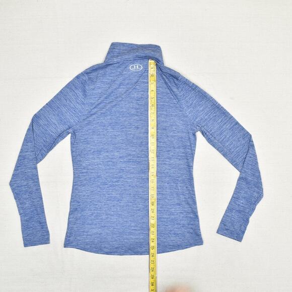 Under Armour Women's 1/4 Zip Pullover Polyester Blue Size M Loose Heatgear - Picture 5 of 8